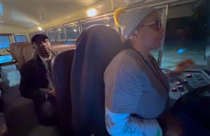 Dr. Morgan on the bus